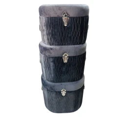 Пуфик, серый, 3 шт