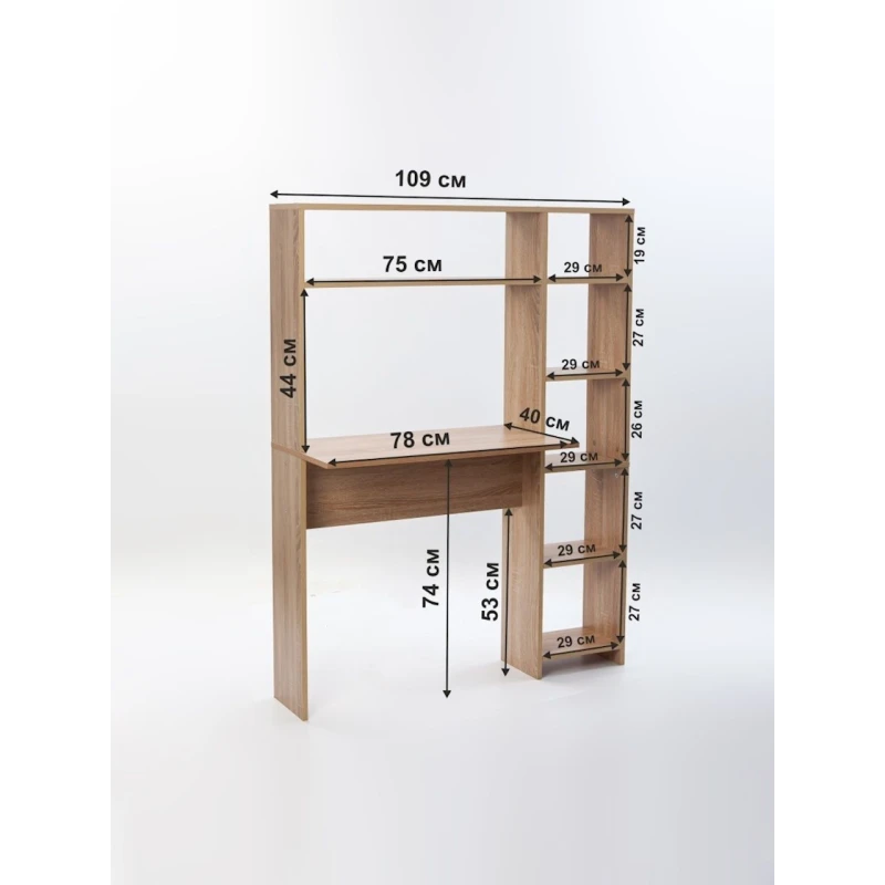 Компьютерный стол Letta ЛДСП, бежевый, 144х30х109 см Компьютерный стол Letta ЛДСП, бежевый, 144х30х109 см