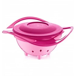 Тарелка - непроливайка Babyjem, розовая, 6м+ Тарелка - непроливайка Babyjem, розовая, 6м+