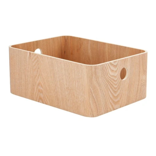 Ящик для хранения JYSK Vitus, шпон/фанера, бежевый, 30х23х12 см