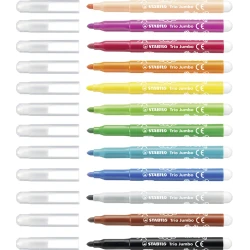 Набор фломастеров Stabilo Trio Jumbo 380/12, 12 шт