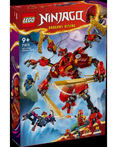 Konstruktor LEGO Ninjago Kai's Ninja Climber Mech 71812, 9+ yaş, 623 detal