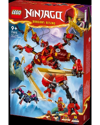 Konstruktor LEGO Ninjago Kai's Ninja Climber Mech 71812, 9+ yaş, 623 detal