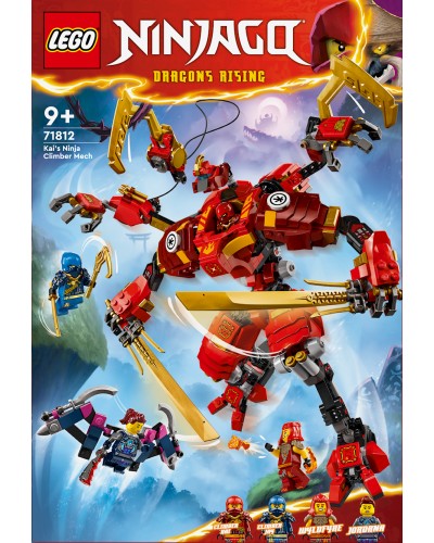 Konstruktor LEGO Ninjago Kai's Ninja Climber Mech 71812, 9+ yaş, 623 detal