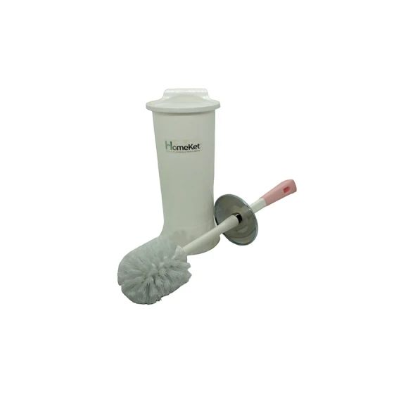 Ершик для унитаза HomeKet 4153, пластик, белый, 28х38 см