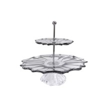 Etajer Hom-me 105593, 35.5 sm, büllur, şəffaf