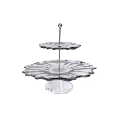 Этажерка Hom-me 105593, 35.5 см, хрусталь, прозрачный