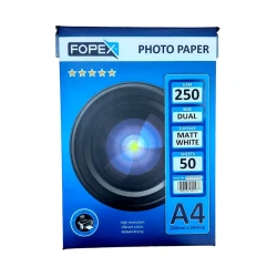 Фотобумага Fopex A4, 250 gsm, двухсторонняя, матовая, 50 шт