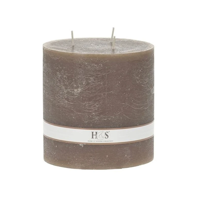 Свеча Hom-me, 14x14 см, серая