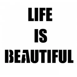 Трафарет Cadence Home Decor Midi Serie HDM-187, 25х25 Life is beautiful