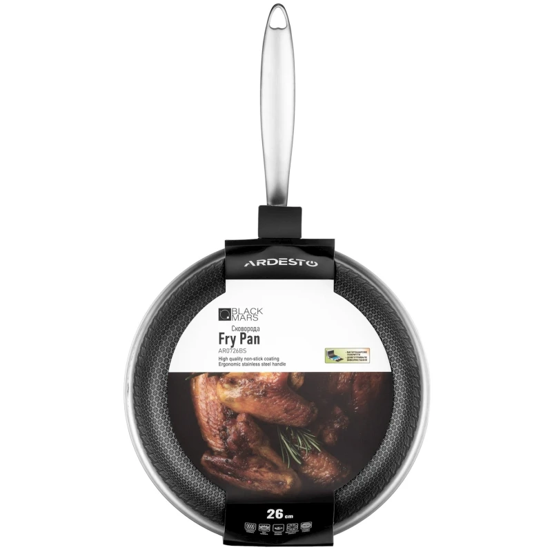 Tava Adresto Black Mars Avior AR0726BS, 26 sm, paslanmayan polad Tava Adresto Black Mars Avior AR0726BS, 26 sm, paslanmayan polad