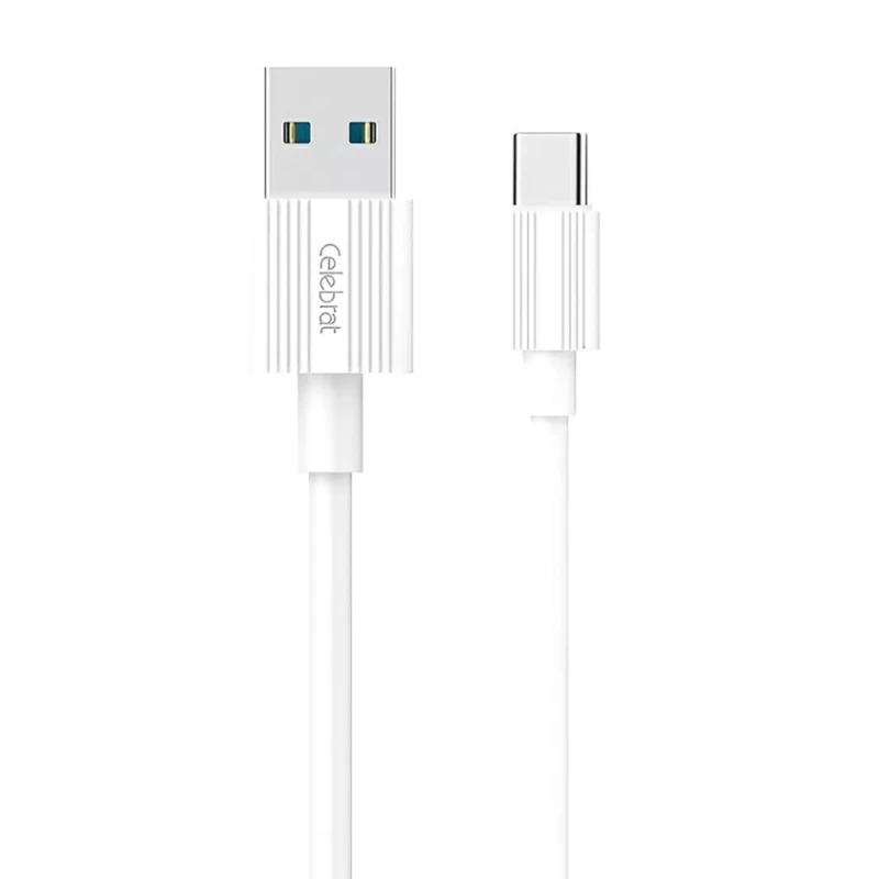 Kabel Celebrat CB-09T USB to Type-C, 1 m, White