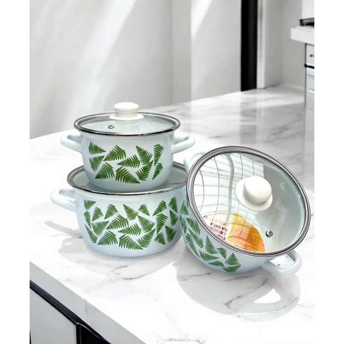 Набор кастрюль Gallery Home GH-000025, разноцветный, 3 шт Набор кастрюль Gallery Home GH-000025, разноцветный, 3 шт