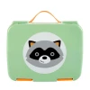 Контейнер для еды Zoo Bento Енот, зеленый, 3+ лет
