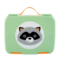 Контейнер для еды Zoo Bento Енот, зеленый, 3+ лет