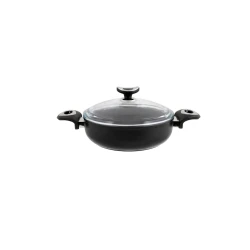 Кастрюля Leggno Plus, 24 см, черная