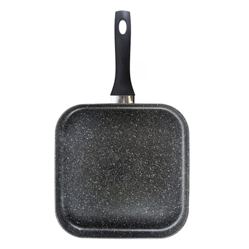 Tava Cegeco 101092, kvadrat, 28x2.5 sm, qranit, qara Tava Cegeco 101092, kvadrat, 28x2.5 sm, qranit, qara