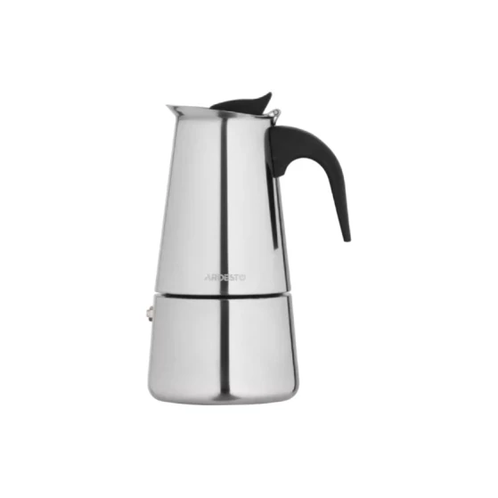 Гейзерная кофеварка Ardesto Gemini Apulia AR0804SS, нержавеющая сталь, серебристая, 0.2 л Гейзерная кофеварка Ardesto Gemini Apulia AR0804SS, нержавеющая сталь, серебристая, 0.2 л
