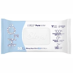 Uşaq nəm salfetləri Sleepy Aqua Care Baby H2O 50 əd Uşaq nəm salfetləri Sleepy Aqua Care Baby H2O 50 əd