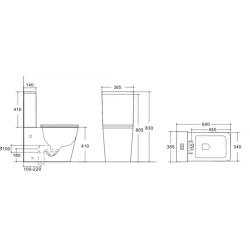 Унитаз Gold Banyo B0-906, черный Унитаз Gold Banyo B0-906, черный