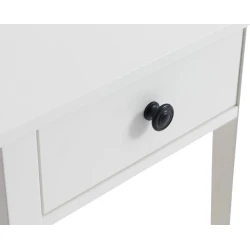 Прикроватная тумбочка JYSK Nordby, 42х32x65 см, белая Прикроватная тумбочка JYSK Nordby, 42х32x65 см, белая