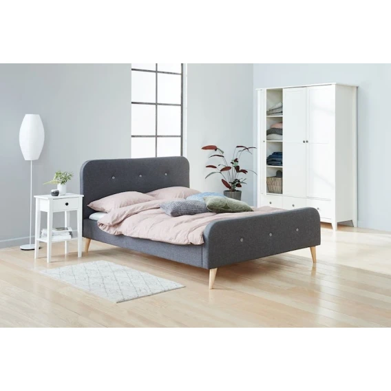 Прикроватная тумбочка JYSK Nordby, 42х32x65 см, белая Прикроватная тумбочка JYSK Nordby, 42х32x65 см, белая