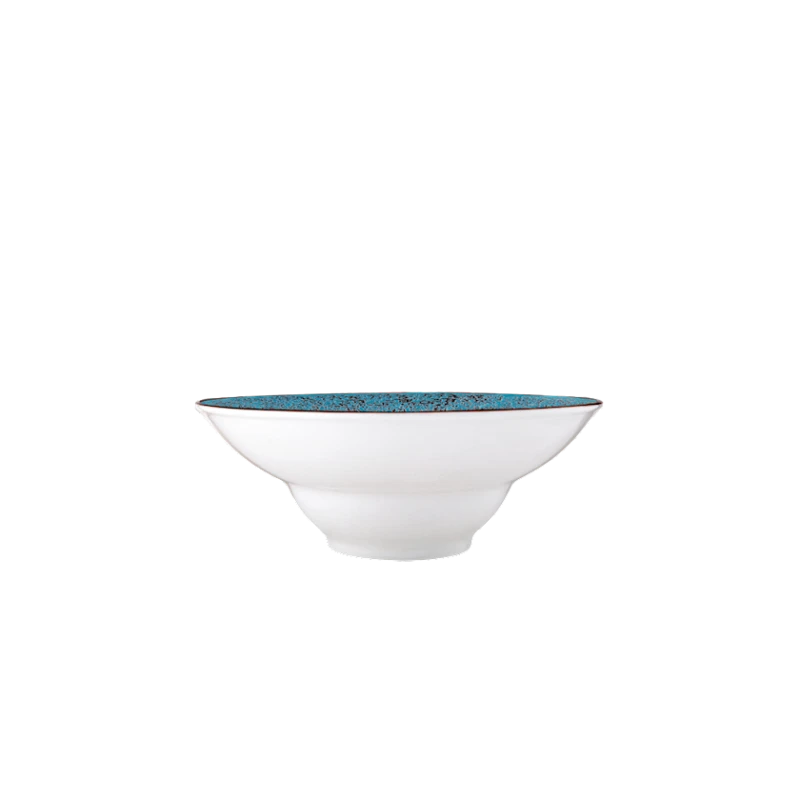 Тарелка глубокая Wilmax Splash WL-667622/A, круглая, 800 мл, диаметр 20 см, фарфор, голубой/белый Тарелка глубокая Wilmax Splash WL-667622/A, круглая, 800 мл, диаметр 20 см, фарфор, голубой/белый