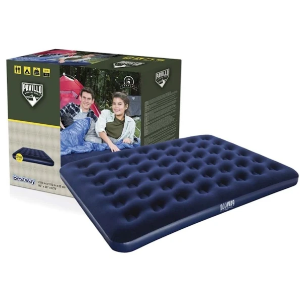 Надувной матрас Bestway Flocked Air Bed 67003, 137х191х22 см, синий Надувной матрас Bestway Flocked Air Bed 67003, 137х191х22 см, синий