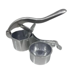 Ручная соковыжималка для граната, нержавеющая сталь, серебристая