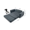 Двухместный надувной диван-трансформер Intex Pull-Out Sofa с насосом, ПВХ, черный, 203х224х66 см Двухместный надувной диван-трансформер Intex Pull-Out Sofa с насосом, ПВХ, черный, 203х224х66 см