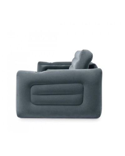 İkinəfərlik şişmə divan-transformer Intex Pull-Out Sofa nasos ilə, PVC, qara, 203x224x66 sm