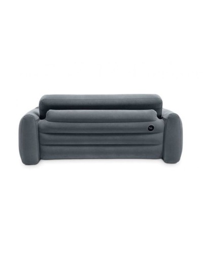 İkinəfərlik şişmə divan-transformer Intex Pull-Out Sofa nasos ilə, PVC, qara, 203x224x66 sm