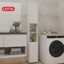 Шкаф-пенал для ванной Letta 3563_Letta25BathPenWh, 26x28x183.5 см Шкаф-пенал для ванной Letta 3563_Letta25BathPenWh, 26x28x183.5 см