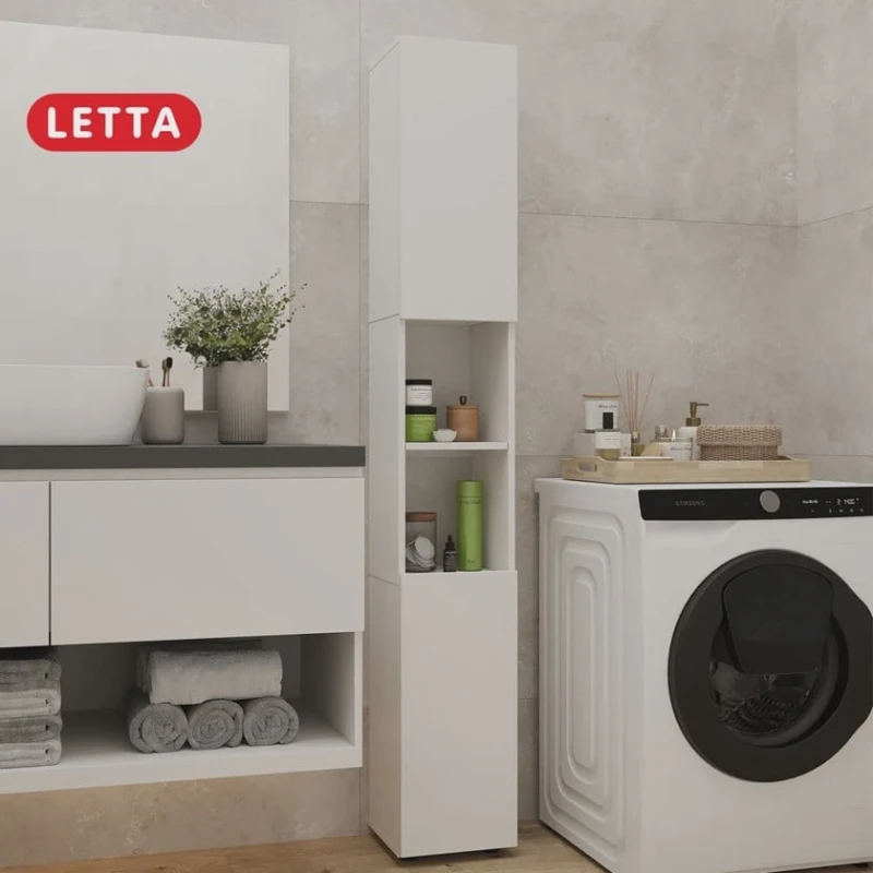 Шкаф-пенал для ванной Letta 3563_Letta25BathPenWh, 26x28x183.5 см Шкаф-пенал для ванной Letta 3563_Letta25BathPenWh, 26x28x183.5 см