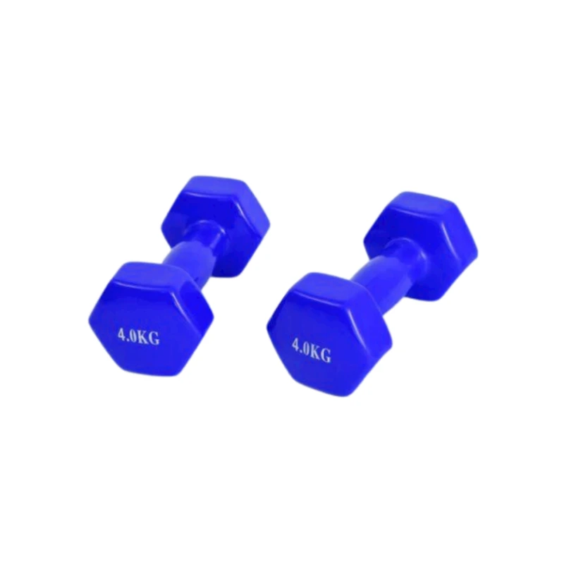 Набор гантелей Gymnic 1124/3, 4 x 4 кг, силикон, синий, 2 шт