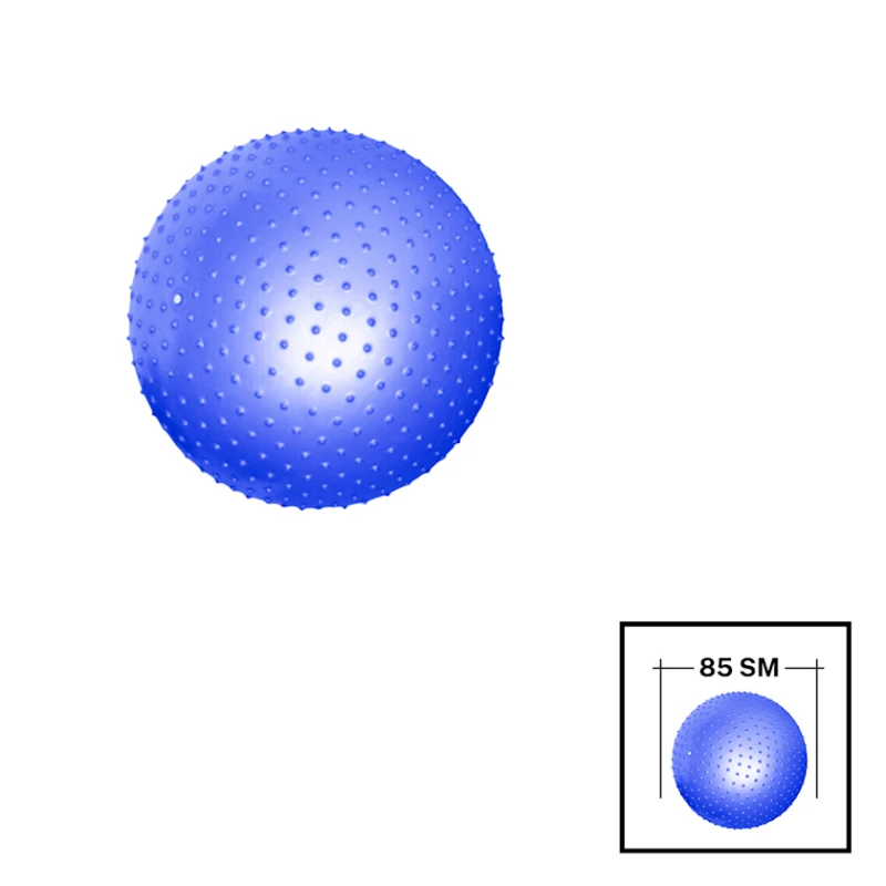 Фитбол Gymnic 202022000073 с шипами, ПВХ, 85 см, голубой