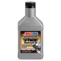 Масло моторное синтетическое Amsoil Synthetic V-Twin Motorcycle Oil 20W-50, 946 мл MCVQT