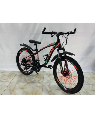 Şəhər velosipedi BB-854, qara/yaşıl