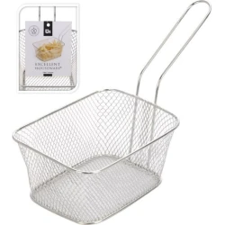 Fritür üçün setka Excellent Houseware С80620950, 14x11x7 sm, paslanmayan polad, gümüşü