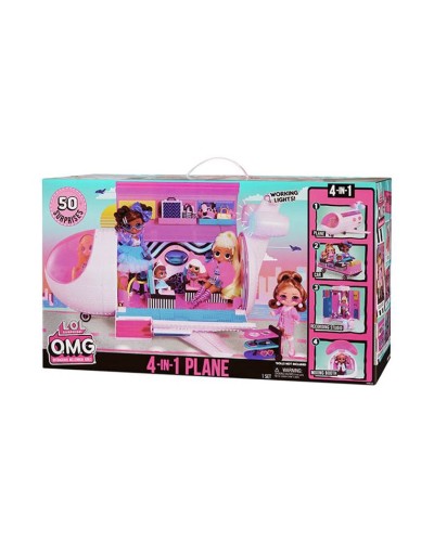 Oyun dəsti MGA L.O.L. Surprise Omg Travel Plane, 4+ yaş