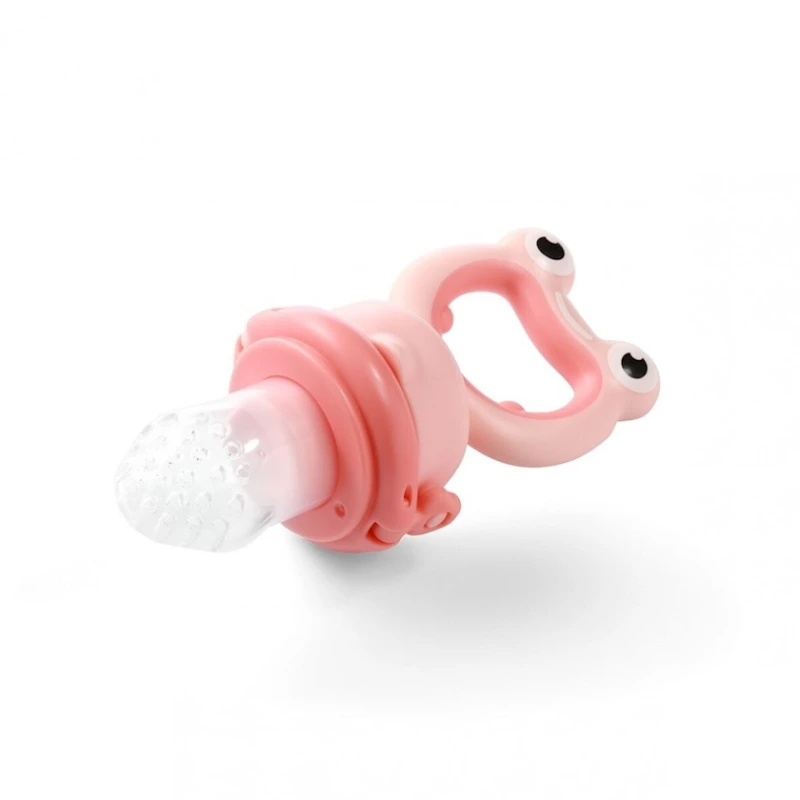 Nibler Babyono Frog 1543, 5x12 sm, silikon/polipropilen, çəhrayı Nibler Babyono Frog 1543, 5x12 sm, silikon/polipropilen, çəhrayı