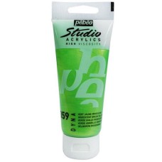 Akril boya Pebeo Studio Acrylics Dyna Iridescent Green Yellow, iridentsent yaşıl-sarı, 100 ml