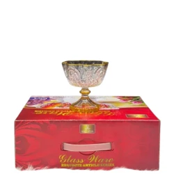 Dondurma qabı dəsti SHA-00003418 şüşə, şəffaf/qızılı, 6 əd Dondurma qabı dəsti SHA-00003418 şüşə, şəffaf/qızılı, 6 əd