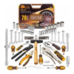 Набор инструментов Forstime FT-4782-5, 78 предметов, 1/4