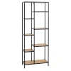 Стеллаж JYSK Trappedal 7 полок, 70x30x178 см, коричневый/чёрный Стеллаж JYSK Trappedal 7 полок, 70x30x178 см, коричневый/чёрный