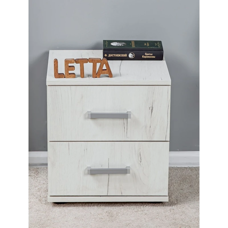 Тумба под телевизор Letta, ЛДСП, белая, 44.5x38.5x40 см Тумба под телевизор Letta, ЛДСП, белая, 44.5x38.5x40 см