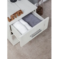 Тумба под телевизор Letta, ЛДСП, белая, 44.5x38.5x40 см