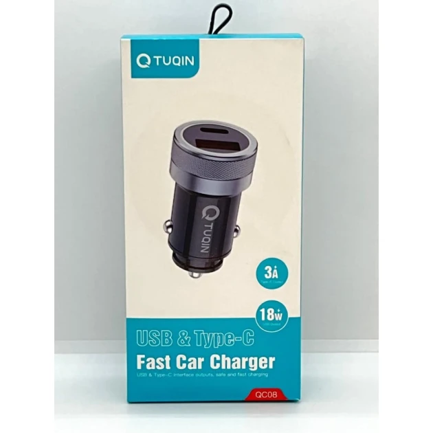 Автомобильное зарядное устройство Tuqin 3.1A 18W Автомобильное зарядное устройство Tuqin 3.1A 18W