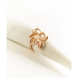 Кольцо для салфеток Hom-me, цинк, радиус 6 см, розовое/золотистое