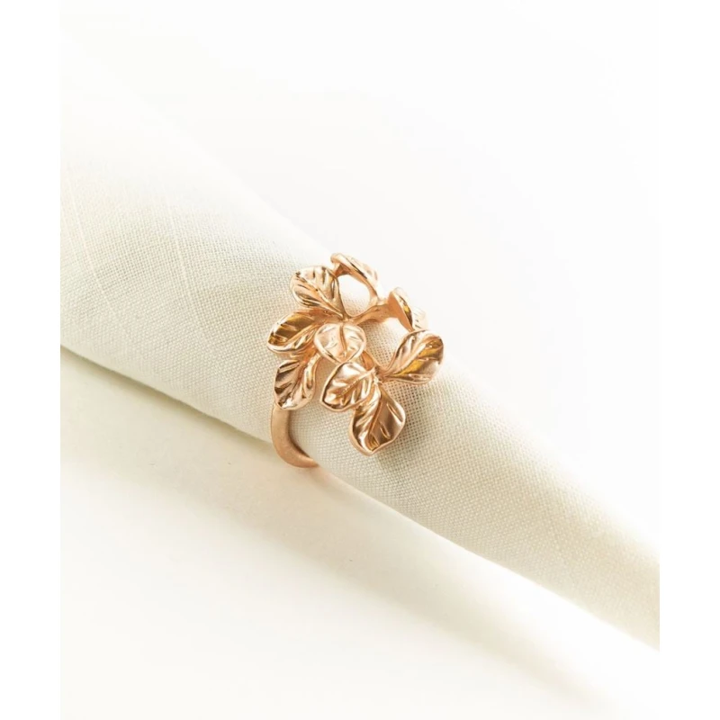 Кольцо для салфеток Hom-me, цинк, радиус 6 см, розовое/золотистое